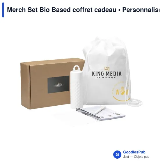 Coffret cadeau personnalisable Merch Set Bio Based avec logo - Image 2