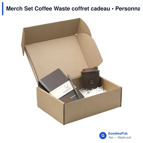 Coffret cadeau personnalisable avec logo - Merch Set Coffee Waste - Image 2