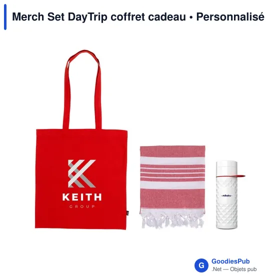 Coffret cadeau personnalisable Merch Set DayTrip avec logo - Image 1