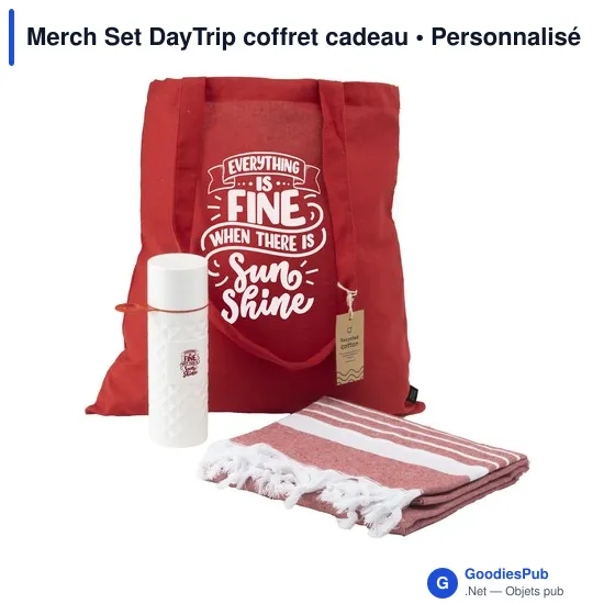 Coffret cadeau personnalisable Merch Set DayTrip avec logo - Image 2