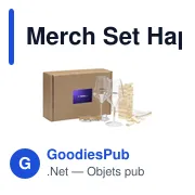 Coffret cadeau personnalisable Merch Set Happy Cheers avec logo - Miniature 1