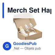 Coffret cadeau personnalisable Merch Set Happy Cheers avec logo - Miniature 2
