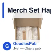 Coffret cadeau personnalisable Merch Set Happy Cheers avec logo - Miniature 3