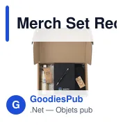 Coffret cadeau personnalisable Merch Set Recycled avec logo - Miniature 1