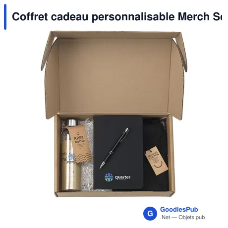 Coffret cadeau personnalisable Merch Set Recycled avec logo