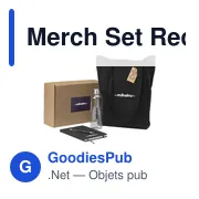 Coffret cadeau personnalisable Merch Set Recycled avec logo - Miniature 2