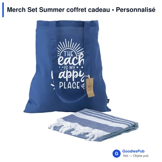 Coffret cadeau personnalisable Merch Set Summer avec logo - Image 2