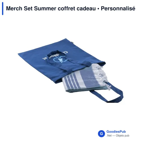 Coffret cadeau personnalisable Merch Set Summer avec logo - Image 3