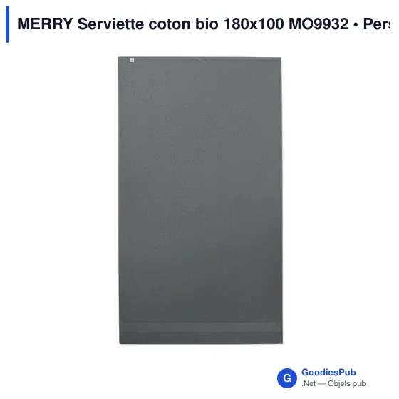 MERRY Serviette coton bio 180x100 MO9932 - Image 2