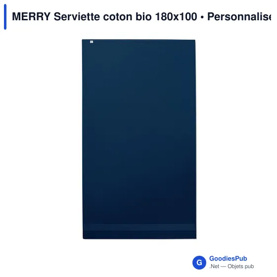 MERRY Serviette coton bio 180x100 MO9932 - Image 12