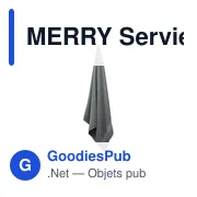 MERRY Serviette coton bio 180x100 MO9932 - Miniature 3