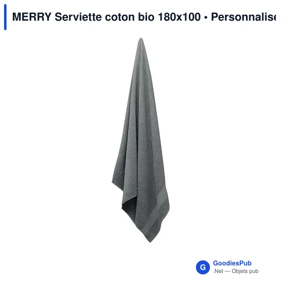 MERRY Serviette coton bio 180x100 MO9932 - Image 3