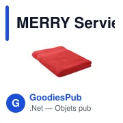 MERRY Serviette coton bio 180x100 MO9932 - Miniature 6