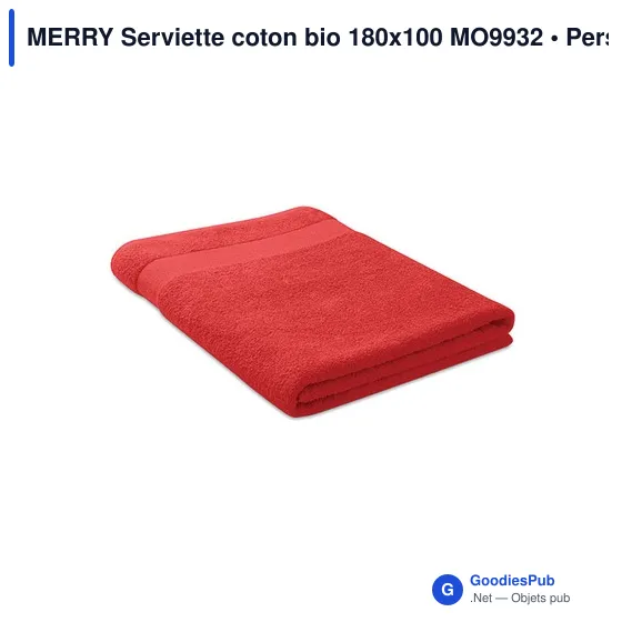 MERRY Serviette coton bio 180x100 MO9932 - Image 6