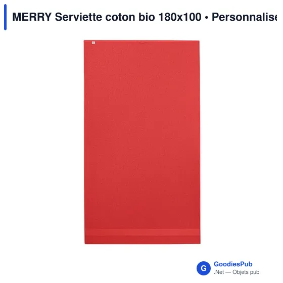 MERRY Serviette coton bio 180x100 MO9932 - Image 7