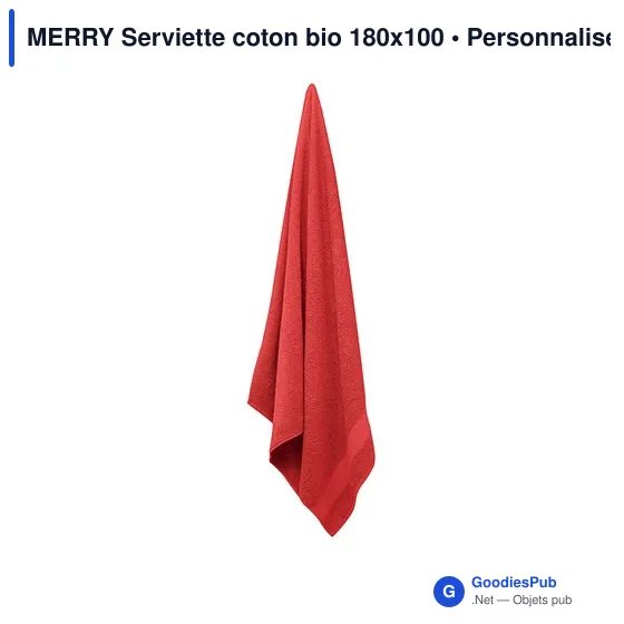 MERRY Serviette coton bio 180x100 MO9932 - Image 8