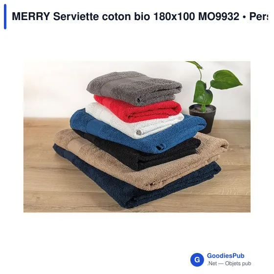 MERRY Serviette coton bio 180x100 MO9932 - Image 9