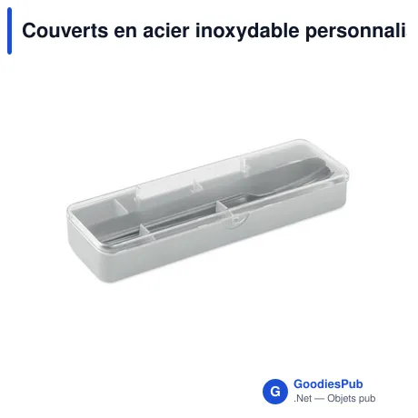 Couverts en acier inoxydable personnalisables avec logo - MESTECK