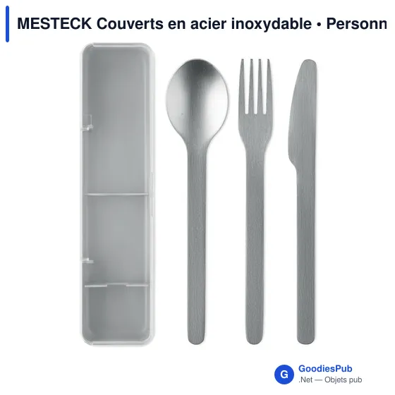 Couverts en acier inoxydable personnalisables avec logo - MESTECK - Image 4