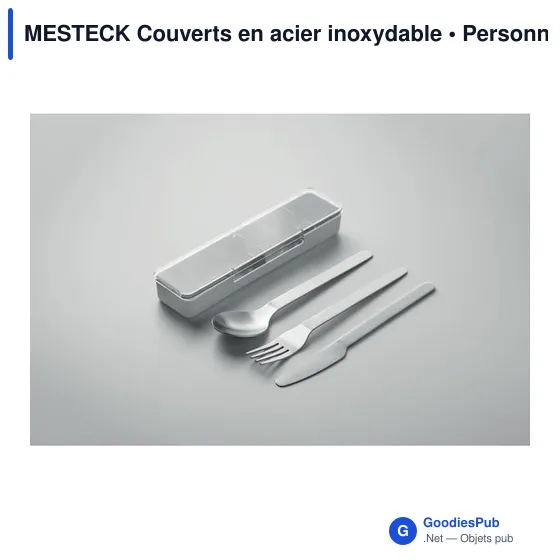 Couverts en acier inoxydable personnalisables avec logo - MESTECK - Image 5