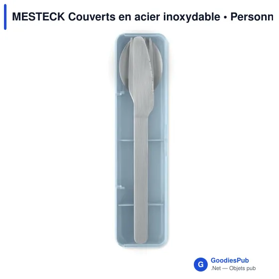 Couverts en acier inoxydable personnalisables avec logo - MESTECK - Image 7
