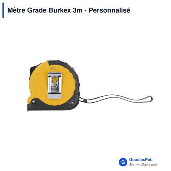 Mètre à ruban personnalisable Grade Burkex 3m avec logo - Image 6