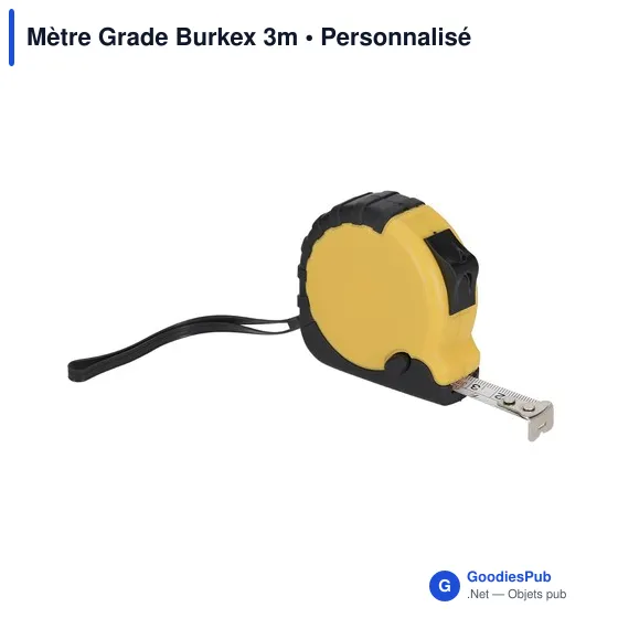 Mètre à ruban personnalisable Grade Burkex 3m avec logo - Image 8