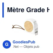 Mètre Grade Hermy 5m - Miniature 1