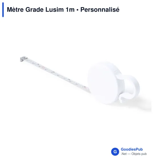 Mètre à ruban personnalisable Grade Lusim 1m avec logo - Image 6