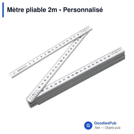 Mètre pliable 2m