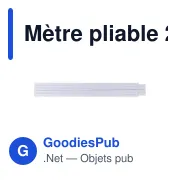 Mètre pliable 2m - Miniature 2