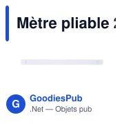 Mètre pliable 2m - Miniature 3