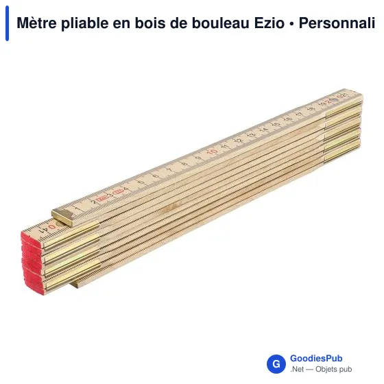 Mètre pliable en bois de bouleau Ezio - Image 2