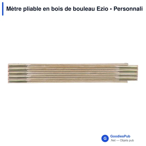 Mètre pliable en bois de bouleau Ezio - Image 3