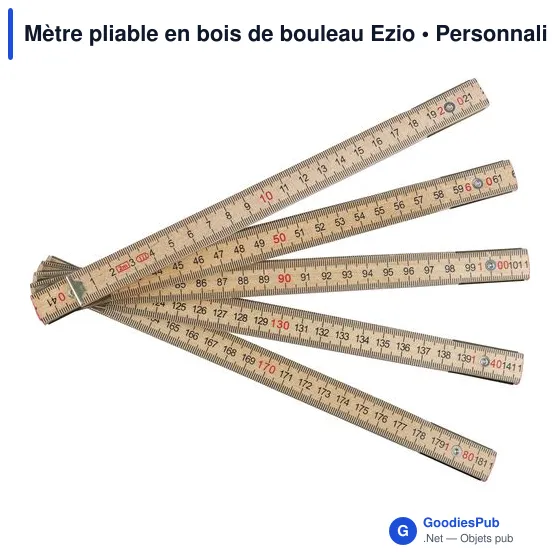 Mètre pliable en bois de bouleau Ezio - Image 5