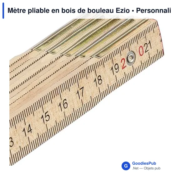 Mètre pliable en bois de bouleau Ezio - Image 6