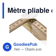 Mètre pliable en bois de bouleau Ezio - Miniature 7