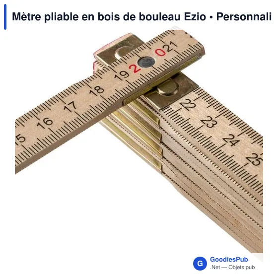 Mètre pliable en bois de bouleau Ezio - Image 7