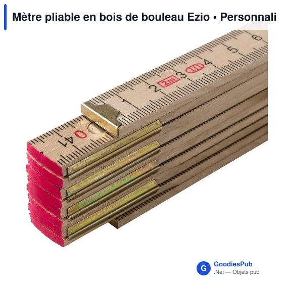 Mètre pliable en bois de bouleau Ezio - Image 8