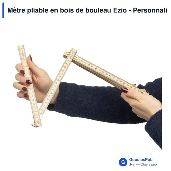 Mètre pliable en bois de bouleau Ezio - Image 9