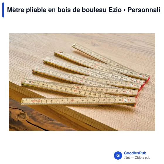 Mètre pliable en bois de bouleau Ezio - Image 10