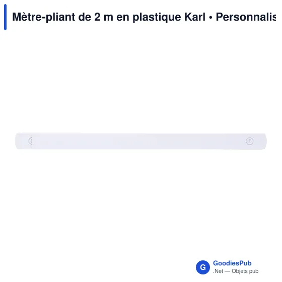 Mètre pliant personnalisable en plastique avec logo - Karl - Image 4