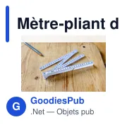 Mètre pliant personnalisable en plastique avec logo - Karl - Miniature 7