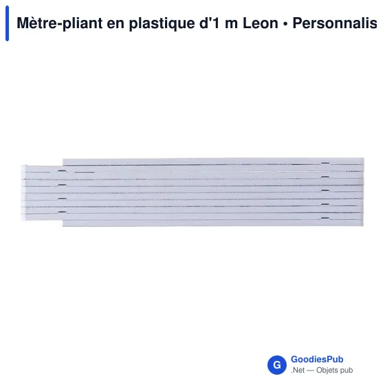 Mètre-pliant en plastique d'1 m Leon - Image 5
