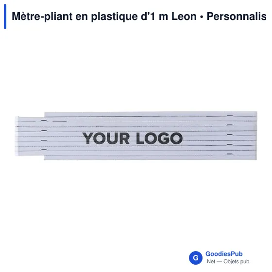 Mètre-pliant en plastique d'1 m Leon - Image 6
