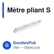 Mètre pliant Stabila en ABS de 2 m Gloria 1100 Série - Miniature 2