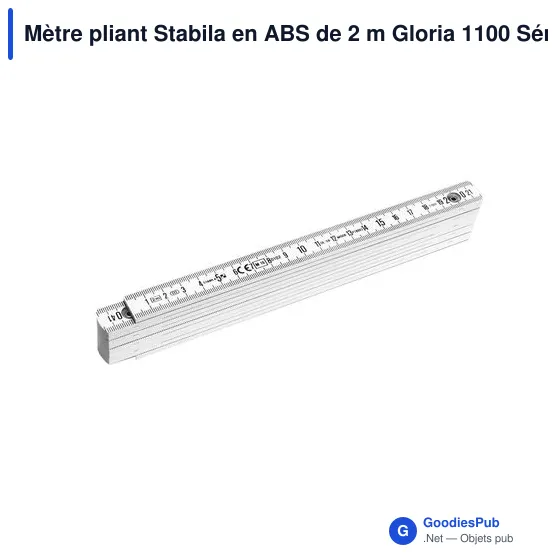 Mètre pliant Stabila en ABS de 2 m Gloria 1100 Série - Image 2