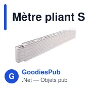 Mètre pliant Stabila en ABS de 2 m Gloria 1100 Série - Miniature 3