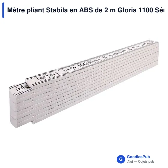 Mètre pliant Stabila en ABS de 2 m Gloria 1100 Série - Image 3