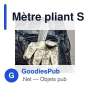 Mètre pliant Stabila en ABS de 2 m Gloria 1100 Série - Miniature 5